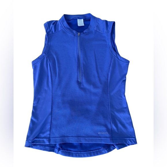 Women’s PATAGONIA Purple 1/2 Zip Bicycle Vest Back Pocket Sz Small - Picture 2 of 11